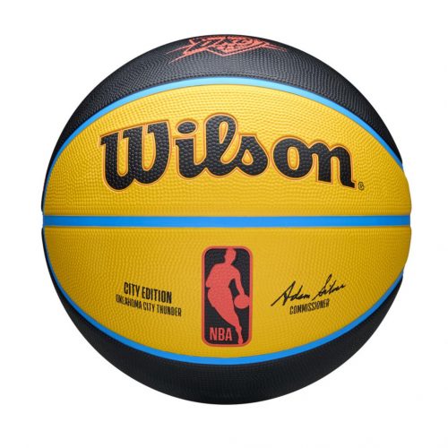 Wilson 2024 NBA Team City Edition Oklahoma City Thunder Black/Yellow